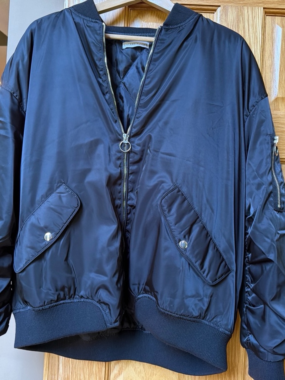 Sincerely Jules Black Bomber Jacket